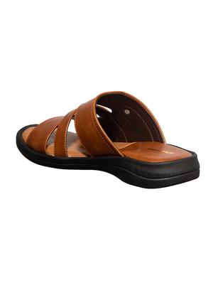 brown synthetic & mesh slip on sandals - 17688964 - Standard Image - 5