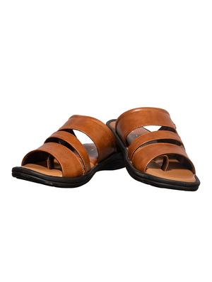 brown synthetic & mesh slip on sandals - 17688964 - Standard Image - 6