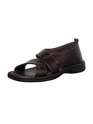 brown synthetic & mesh slip on sandals - 17688967 - Standard Image - 2
