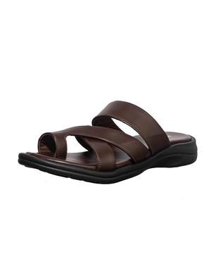 brown synthetic & mesh slip on sandals - 17688970 - Standard Image - 2