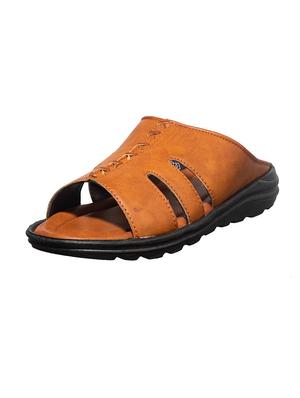 brown synthetic & mesh slip on sandals - 17688972 - Standard Image - 2