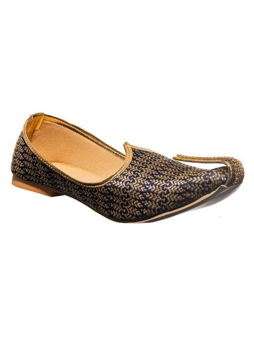 navy fabric slip on jutis - 17688974 - Standard Image - 1