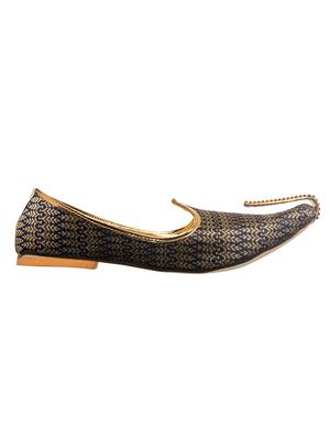 navy fabric slip on jutis - 17688974 - Standard Image - 3