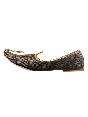 navy fabric slip on jutis - 17688974 - Standard Image - 4