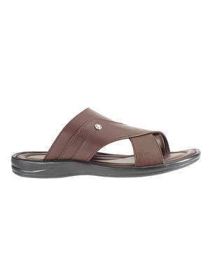 brown synthetic & mesh slip on sandals - 17688979 - Standard Image - 2