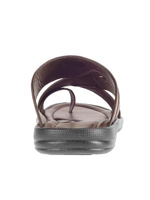 brown synthetic & mesh slip on sandals - 17688979 - Standard Image - 4