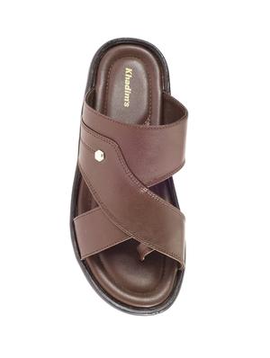brown synthetic & mesh slip on sandals - 17688979 - Standard Image - 5