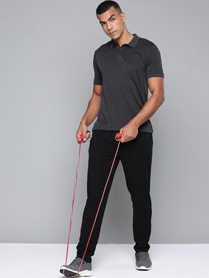 grey solid polo t-shirt - 17689068 - Standard Image - 4