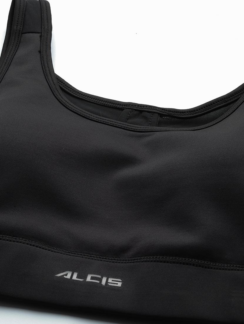 black cut out back sports bra - 17689070 - Zoom Image - 5