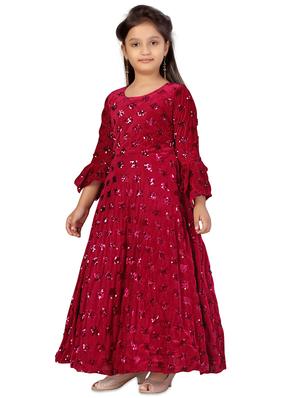 pink embellished party gown - 17689077 - Standard Image - 2