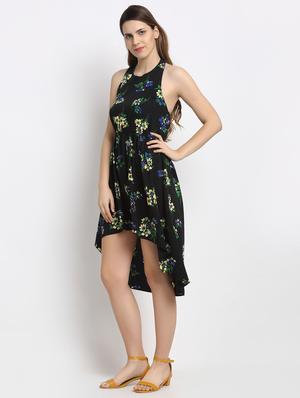 halter neck floral dress - 17689109 - Standard Image - 2