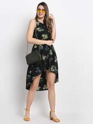 halter neck floral dress - 17689109 - Standard Image - 4