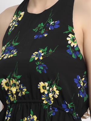 halter neck floral dress - 17689109 - Standard Image - 5