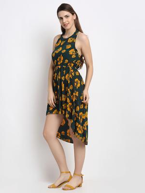 halter neck floral dress - 17689112 - Standard Image - 2
