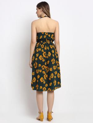 halter neck floral dress - 17689112 - Standard Image - 3