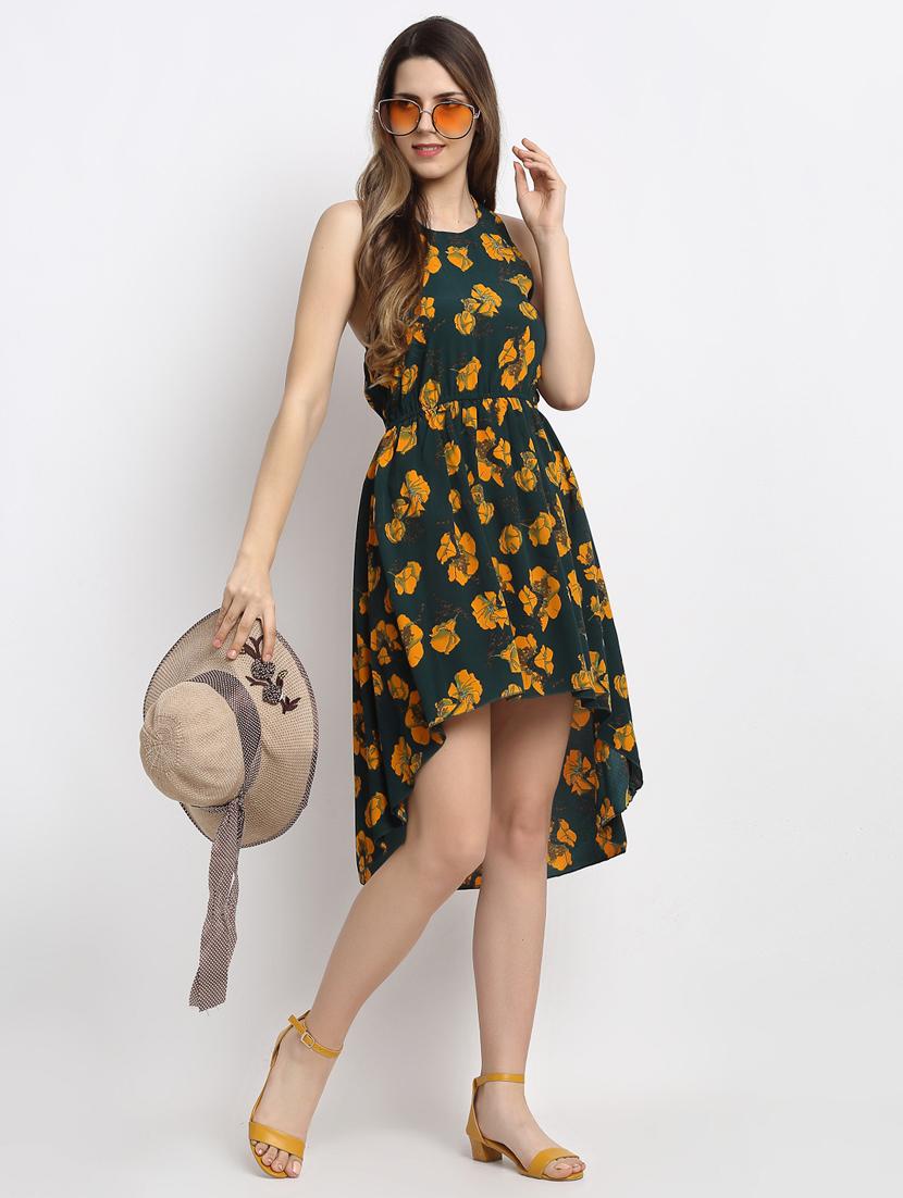 halter neck floral dress - 17689112 - Zoom Image - 4