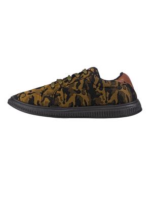 green fabric lace up sneakers - 17689197 - Standard Image - 3