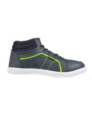 grey synthetic lace up sneakers - 17689199 - Standard Image - 2