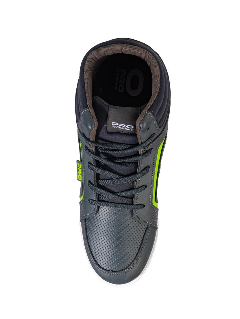grey synthetic lace up sneakers - 17689199 - Zoom Image - 5