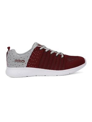 maroon fabric sport shoes - 17689225 - Standard Image - 2