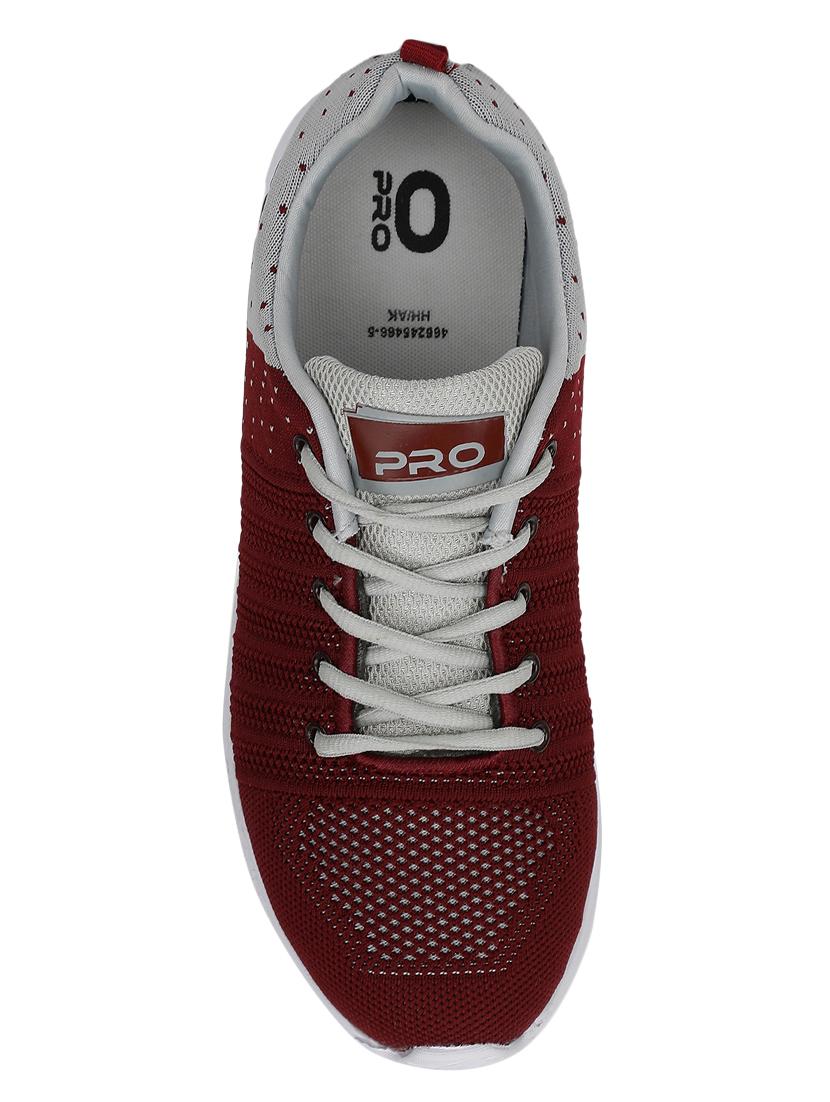 maroon fabric sport shoes - 17689225 - Zoom Image - 4