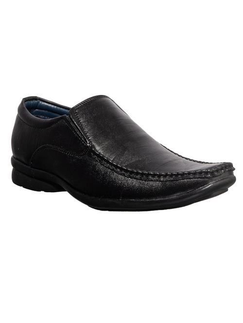 black synthetic & mesh slip on oxfords - 17689242 - Standard Image - 1