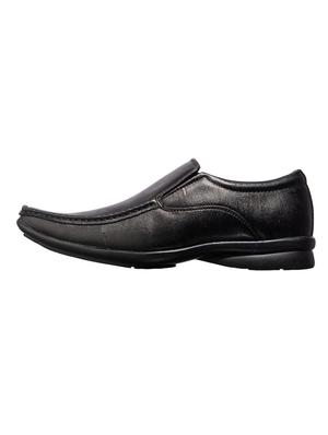 black synthetic & mesh slip on oxfords - 17689242 - Standard Image - 3
