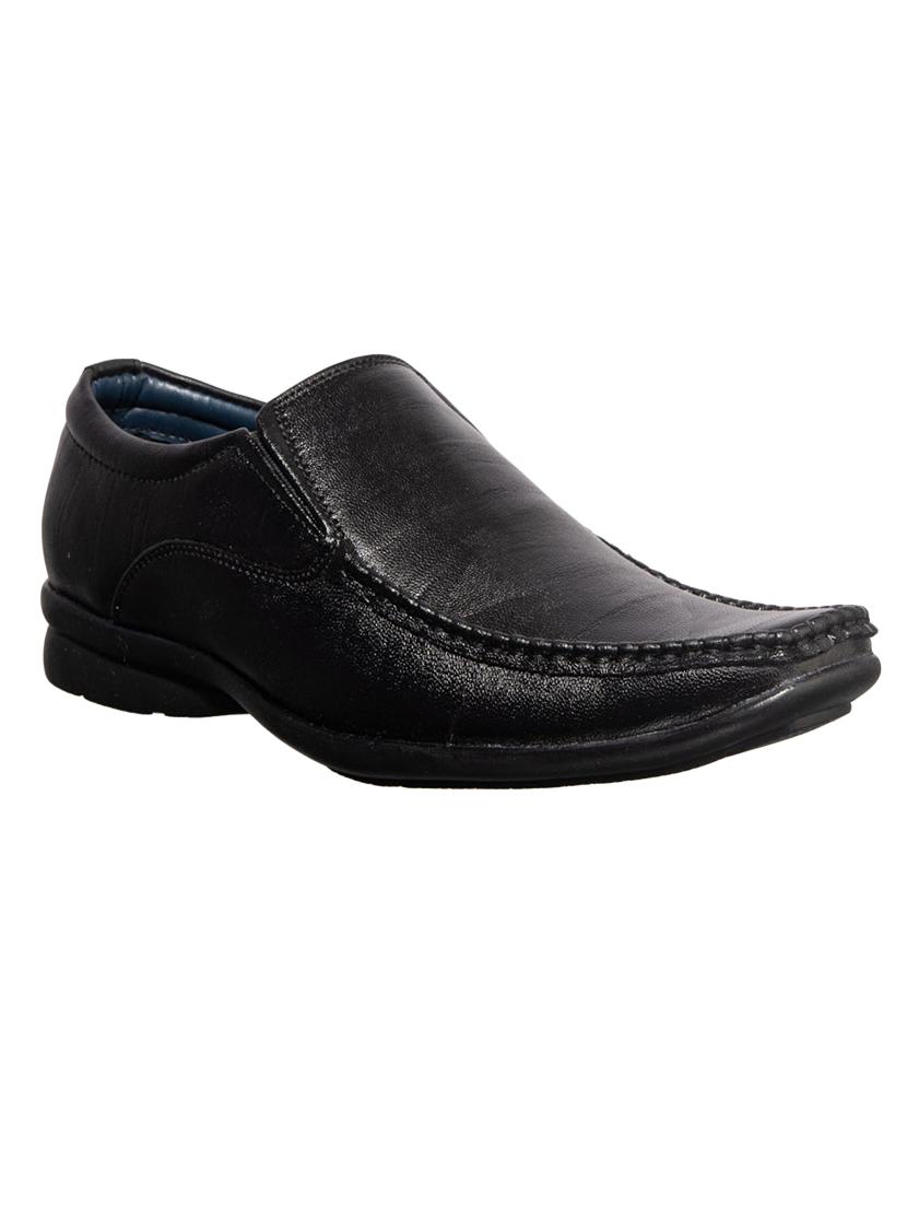 black synthetic & mesh slip on oxfords - 17689242 - Zoom Image - 1