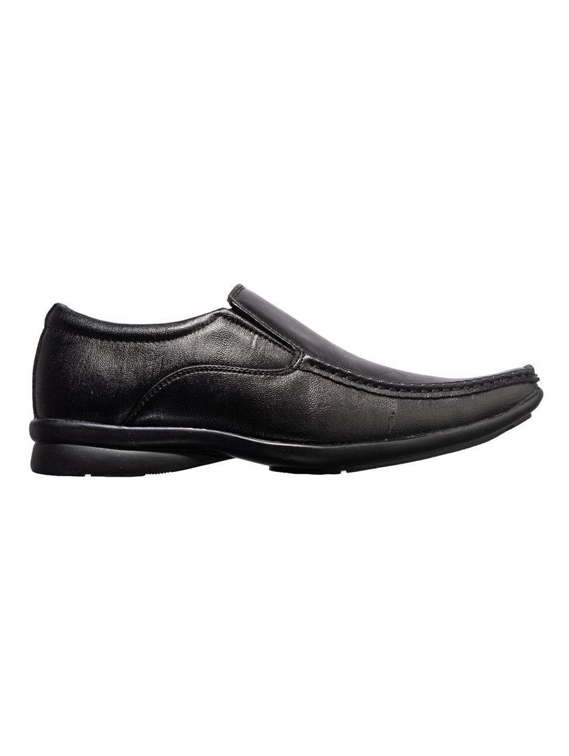black synthetic & mesh slip on oxfords - 17689242 - Zoom Image - 2