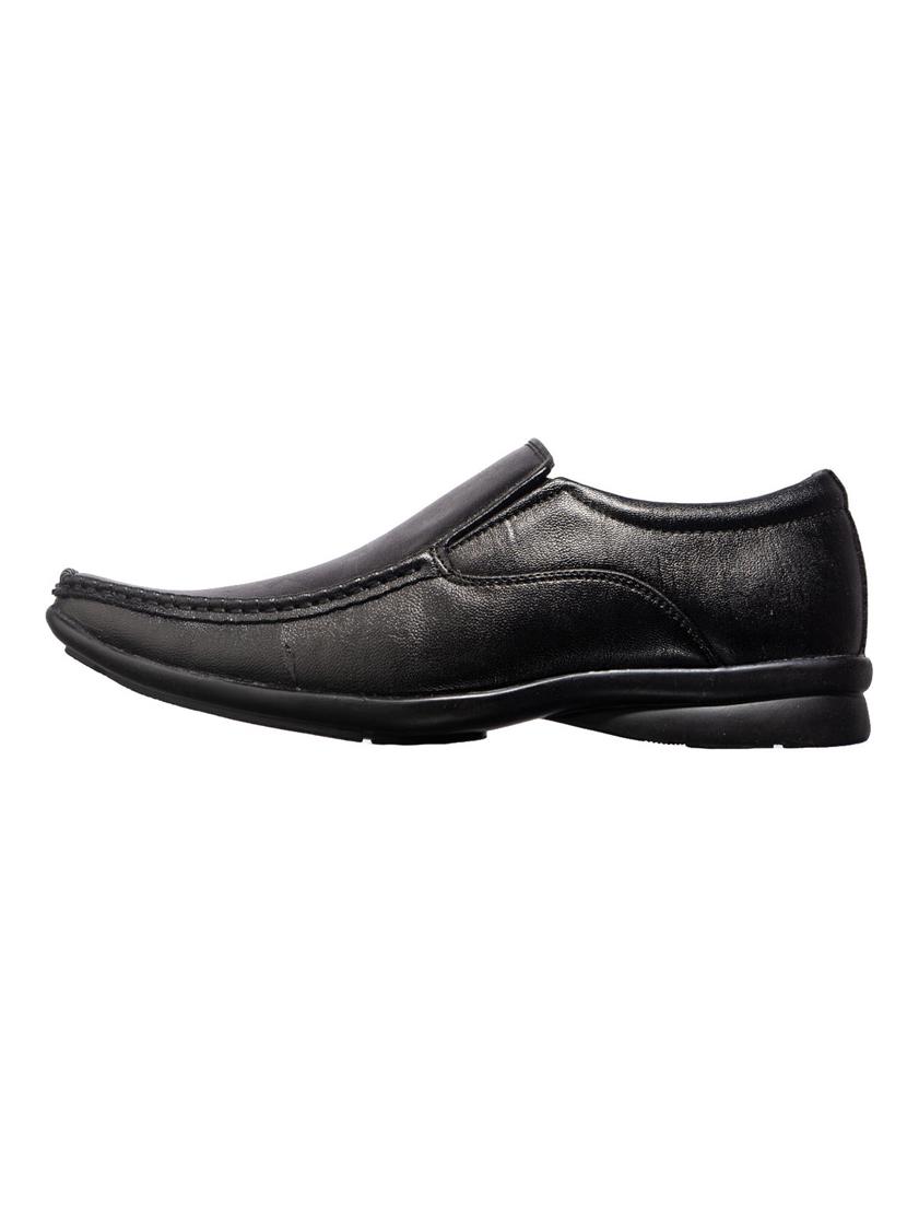 black synthetic & mesh slip on oxfords - 17689242 - Zoom Image - 3