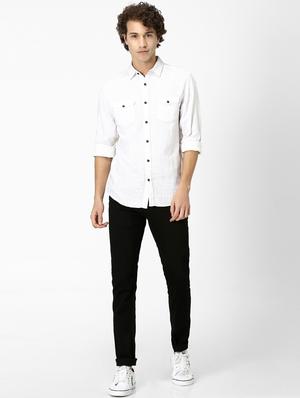 black plain denim jeans - 17689368 - Standard Image - 3