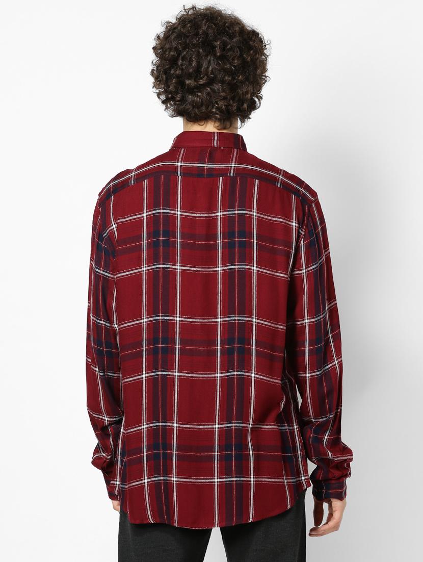 red checkered casual shirt - 17689387 - Zoom Image - 2