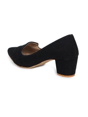 black slip on pump - 17689431 - Standard Image - 3