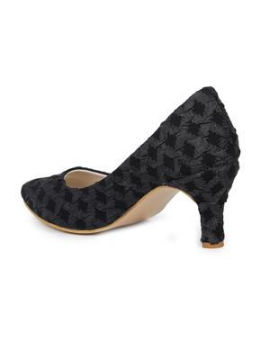 black slip on pump - 17689440 - Standard Image - 3