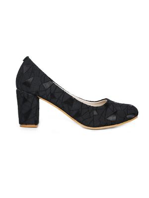 black slip on pump - 17689442 - Standard Image - 2