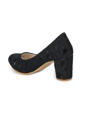 black slip on pump - 17689442 - Standard Image - 3