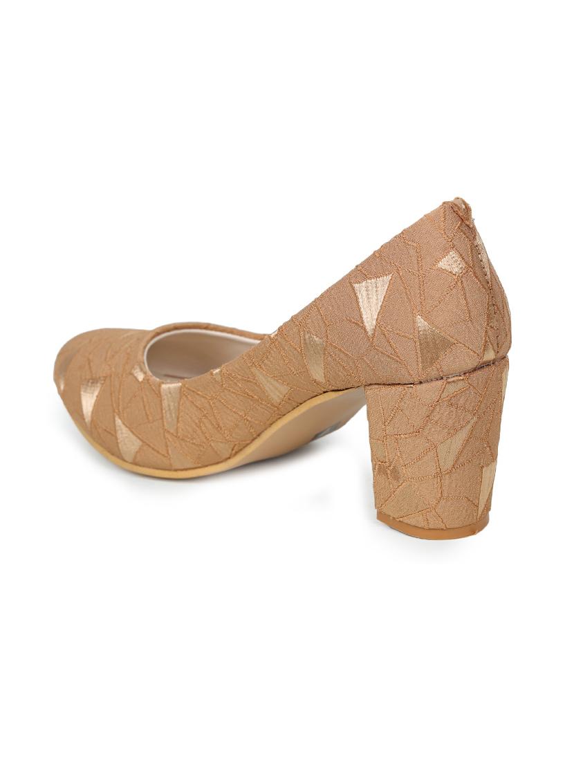 gold slip on pump - 17689443 - Zoom Image - 3