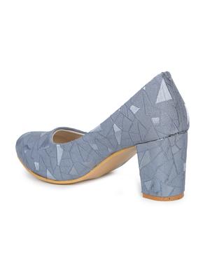 grey slip on pump - 17689444 - Standard Image - 3