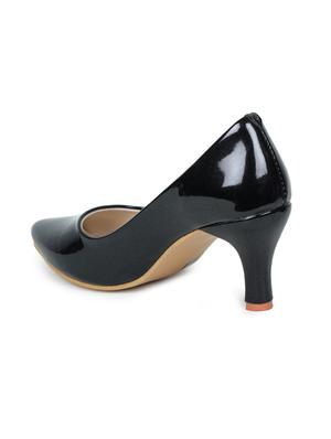 black slip on pump - 17689445 - Standard Image - 3