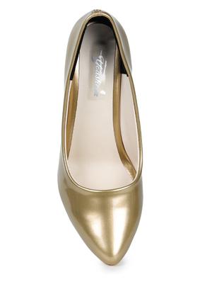 gold slip on pump - 17689446 - Standard Image - 4