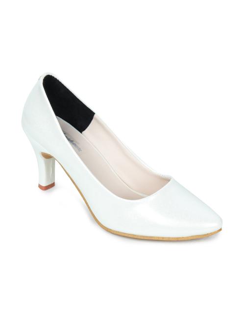 white slip on pump - 17689447 - Standard Image - 1