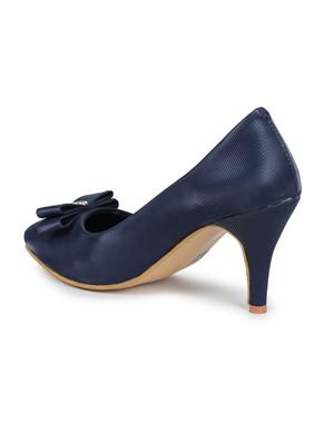 blue slip on pump - 17689449 - Standard Image - 3