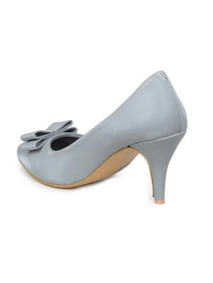 grey slip on pump - 17689450 - Standard Image - 3
