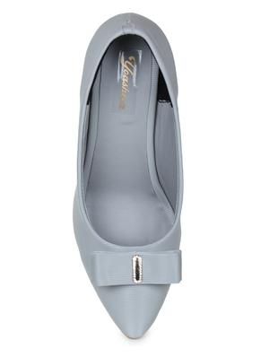grey slip on pump - 17689450 - Standard Image - 4