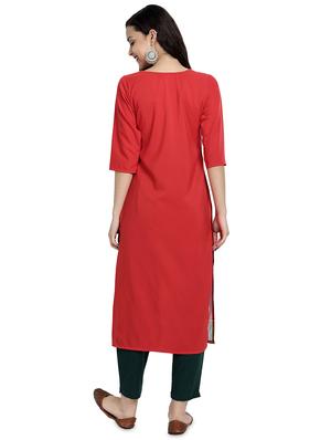 multi colored crepe combos kurta - 17689528 - Standard Image - 7