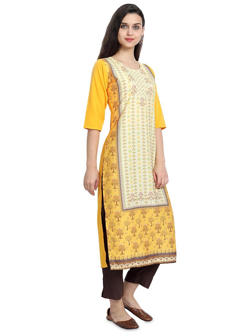 multi colored crepe combos kurta - 17689528 - Zoom Image - 3