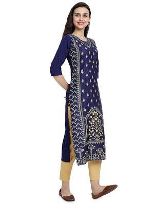 multi colored crepe combos kurta - 17689534 - Standard Image - 6
