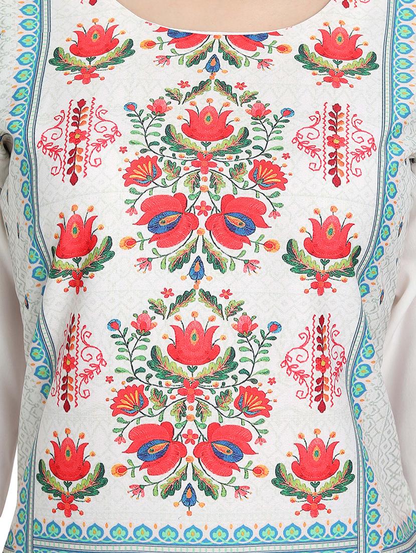multi colored crepe combos kurta - 17689540 - Zoom Image - 8