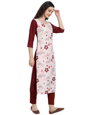 multi colored crepe combos kurta - 17689545 - Standard Image - 6