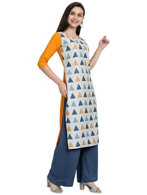 multi colored crepe combos kurta - 17689556 - Standard Image - 6